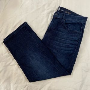 7 for all mankind cropped denim